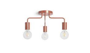 7% coupon applied at checkout. Buy Habitat Rayner 3 Arm Flush Ceiling Light Rose Gold Ceiling Lights Argos