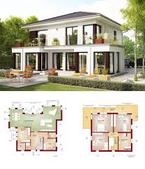 einfamilienhaus evolution 154 v10 bien zenker fertighaus modern mit walmdach haus grundriss model house plan house layout plans modern house plans