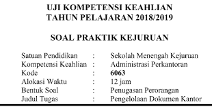 Berikut bospedia memberikan soal uas pai kelas 12 sma/ma. Soal Administrasi Perkantoran Dan Kunci Jawaban Guru Galeri