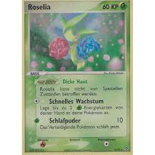 A roselia that drinks nutritionally rich springwater blooms with lovely flowers. Roselia 9 97 Holo