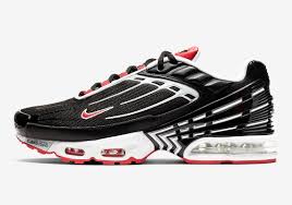 The Nike Air Max Plus 3 Appears In A Classic Black Red And White Scheme In 2020 Nike Air Max Nike Air Max Plus Nike