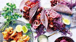 Pour the hot pickling liquid over the red onion in a small, heatproof bowl and let cool,. Fish And Black Bean Corn Tacos With Pickled Red Onion Friday Magazine