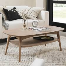 High quality oak coffee tables. Dansk Scandi Oak Coffee Table With Shelf Living Room Bentley Designs