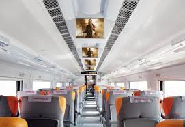 Ferrari Train Italo Interior Seats Train Travel Train Design