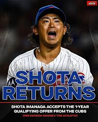 Shota Imanaga accepts the 1-year qualifying offer from the Cubs! 🔵⚪️ #cubs #chicagocubs #mlb #shotaimanaga