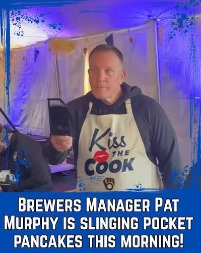 Pat Murphy is slinging his famous Pocket Pancakes this morning!