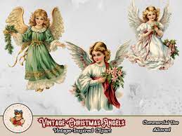 Christmas Angel Clipart, Christmas Angel PNG, Vintage Angel Digital  Download, Retro Christmas PNG Clipart, Vintage Christmas Ephemera - Etsy