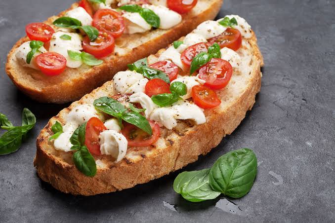 Grillad Caprese Crostini - Paradise Grills