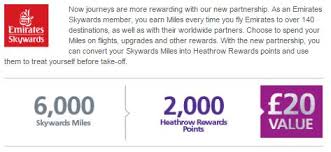 spend your emirates miles as cash in heathrow and now