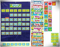 Custom Calendar Pocket Chart Teacher Classroom English