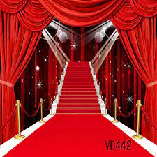 10x10ft Red Carpet Stage Vinyl Backdrop Photography Props Photo Background Vd442 Cameras Photo Backdrops Backgrounds Red Carpet Background Vinyl Backdrops