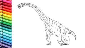 How To Draw And Color The Brachiosaur From Jurassic World Dinosaurs Color Pages For Kids Youtube It is a genus of sauropod dinosaur. how to draw and color the brachiosaur from jurassic world dinosaurs color pages for kids