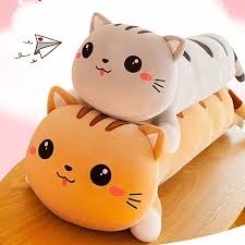 Mane shape error, stitching errors, embrodiery placement, light staining and others on lesser frequency. Kawaii Lying Cat Soft Plush Pillow Down Cotton Stuffed Lovely Animal Toys Doll Home And Car Decoration Gray 110cm Walmart Canada