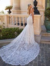 Moonlight Couture Style H1374 With Bridal Buttons Wedding Dress Train Tight Wedding Dress Dream Wedding Dresses