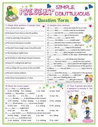 Worksheet For Children And Beginner Tenses P8 In 2020 English For Beginners Present Continuous Worksheet Present Continuous Tense