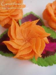 Miniature Carrot Flowers Sculptures De Fruits Fruits Et Legumes Decorations De Gateaux