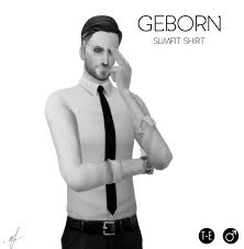 Cc finds for my game(s). Azentase Slimfit Shirt Click On Geborn For Download Sims 4 Male Clothes Sims 4 Clothing Sims 4 Cc