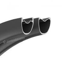 700C 25x25mm Jante Asymétrique Ultralégère pour Vélo de Route Tubeless / Tubulaire