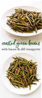 Roasted Green Beans With Bacon Recipe Green Beans With Bacon Green Beans Pork Recipes