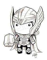 Thor Chibi Doll By Kevinraganit On Deviantart Thor Art Chibi Marvel Thor Drawing