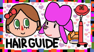 Acnl hair color guide like and subscribe my channel ruclip.com/channel/uczurbdusqmnd4ztqz2zujoq. Animal Crossing New Leaf Hair Styles Girl Edition Youtube