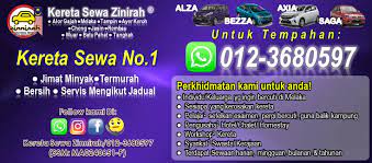 Kereta sewa alor setar ialah halaman web untuk mempromosikan perkhidmatan kereta sewa di alor setar, kedah. Promosi Kereta Sewa Zinnirah Melaka Muar Bangi Kajang Facebook