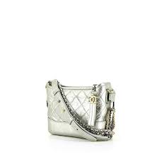 Chanel gabrielle sales bag silver