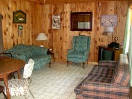 Each cabin sleeps up to six people with two sets of bunk beds in their own rooms and a futon in the main living area. Sherman S Resort Cabin Rentals Of Curtis Michigan Upper Penin