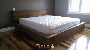 Lit Bois De Grange En Madrier De 3 Bed Furniture Barn Wood