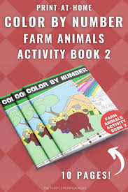 So, it is no wonder that circus themed coloring pages are also just as popular. 10 Page Color By Number Farm Animals Activity Book 2 Print At Home