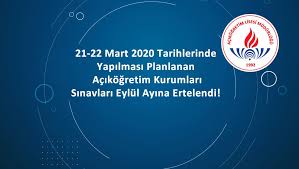 Sınıf öğrencilerinin 29 mart'tan itibaren başlatılması planlanan yüz yüze sınavlarının. Son Dakika Bakan Selcuk Acikladi Korona Virus Sebebiyle Aol 2 Donem Sinavlari Ertelendi Acik Tercih