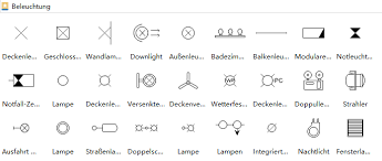 Symbole Fur Gestaltung Des Deckenspiegels Nachtlicht Spiegel Planer