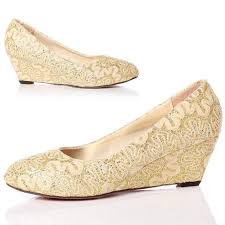 Yellow wedges wedge sandals with free shipping & exchanges, and a 100% price guarantee. Sale Gold Closed Toe Wedges Is Stock