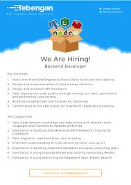 Sama Satu Jalan Tebengan Is Looking For Developer Project Manager Engineer Digital Marketing And Customer Service Http Bit Ly 2smuzrq Deadline 22 M
