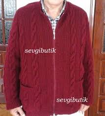 Sevgi Butik Cep Detayli Burgulu Ve Reglan Kollu Erkek Hirkasi Buyuk Kazak Hirkalar Hirka