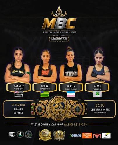 Mês que vem será um mês incrível com o Campeonato Brasileiro WBC Muaythai!  O evento contará com quatro disputas de cinturão WBC Muaythai Amador na  classe Elite e acontecerá na capital mineira,