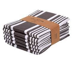 Check spelling or type a new query. Amazon Com Urban Villa Set Of 6 Kitchen Towels Highly Absorbent 100 Cotton Dish Towel 20x30 Inch With Mitered Corners Trendy Stripes Dove Grey White Bar Towels Tea Towels Home Kitchen