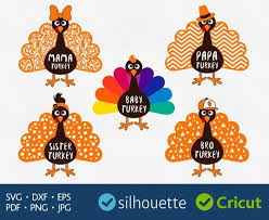 Download Turkey Svg Files Download Thanksgiving Clipart For Silhouette Dxf Eps Pdf Png Cuttables Family Shirt Thanksgiving Design Vinyl Crafts Family Shirt Design