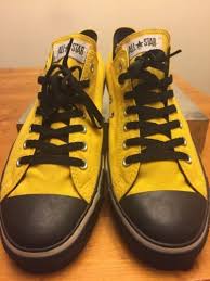 Black And Yellow Converse Shoes Euc Converse Men 13 Sunflower Yellow Black Toe Laces Sku Aq918 Steelers Colors Converse Men Black Toe Men S Shoes