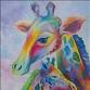 3-Hour Coffee N Canvas PASTEL GIRAFFES