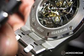 Audemars piguet audermars piguet royal oak tourbillion rose. Spotted Prototype Ap Royal Oak 40th Anniversary Skeleton Tourbillon In Stainless Steel Monochrome Watches