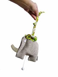 There Is A Mechanical Music Box Sewn Inside The Elephant Which Plays Brahms Lullaby For Approximately 2 5 Minutes Each Ti Elephant Music Box Novelty Christmas
