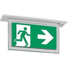 Exit sign — an exit sign is a device in a public facility (such as a building, airplane or boat) that displays where the emergency exit is. Exit Sign Panel Luminaire Brilliant Led Cg S Eaton
