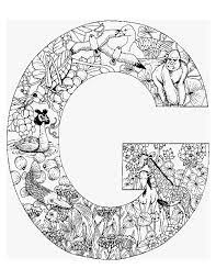 coloriage alphabet animaux pour enfants dessins a colorier mandala lettre imprimer bonjour kitty cupcake