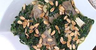 ملوخية ورق بموزات الغنم منال العالم Middle Eastern Recipes Arabic Food Black Eyed Peas Food Art