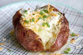 Easy Air Fryer Baked Potatoes Recipe Air Fryer Baked Potato Potatoes Baked Potato