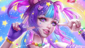 Check spelling or type a new query. Bright Anime Girl With Purple Hair Desktop Wallpapers 1920x1080