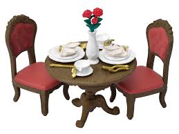 The sink unit and shelving unit has more than enough storage space for your sylvanians' kitchen utensils. Town Series Chic Dining Table Set Tf 05 Sylvanian Families Japan Epoch Verygoods Jp