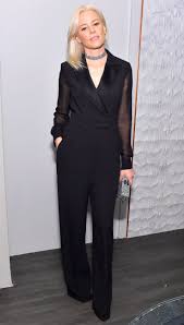 protected blog log in celebrity black dress elizabeth banks jumpsuit fashion