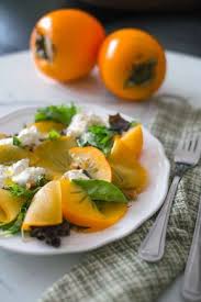 Salade De Kaki Burrata Et Noix Cuisinons En Couleurs Salade De Kaki Recette Kaki Kaki Fruit Recette